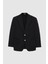Ds Damat Regular Fit Siyah Armürlü Kumaş Ceket 5