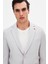 Slim Fit Gri Düz Takim Elbise 3