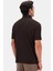 Ds Damat Regular Fit Kahverengi Pike Dokulu T-Shirt 4HC146551001M 4