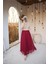 Pliseli Etek - (38-46) - 71262 - Bordo 3