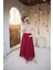 Pliseli Etek - (38-46) - 71262 - Bordo 5