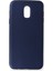 Samsung Galaxy C8 Kılıf First Silikon - Lacivert 1