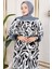 Batik Desenli Tesettür Elbise 4