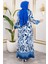 Batik Desenli Tesettür Elbise 2