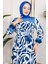 Batik Desenli Tesettür Elbise 3