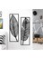 Yaprak Temalı 2'li Set Dekoratif Duvar Dekorasyon Ürünü 70X25 cm 3