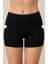 Papatya Kadın 2 Adet Siyah Lazer Kesim Dikişsiz Boxer Külot Slip 2'li Paket Set Iç Giyim Iç Çamaşır 2852 2