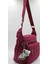 Suya Dayanıklı Kumaş Kadın Omuz Çantası 4100 Bordo, Şık ve Kullanışlı Tasarım 4