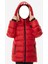 Erkek Çocuk /kız Çocuk Armalı Kapüşonlu Kırmızı Şişme Mont 3