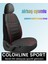 Skoda Fabia 1999–2007 Colorline Sport Serisi Deri Siyah Kırmızı Koltuk Kılıfı 2
