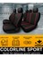 Peugeot 407 / Coupé / Sw 2004–2010 Colorline Sport Serisi Deri Siyah Kırmızı Koltuk Kılıfı 3