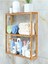 Ahşap Dekoratif Banyo Mutfak Düzenleyici Organizer Raf 3