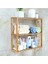Ahşap Dekoratif Banyo Mutfak Düzenleyici Organizer Raf 4