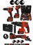 Profesyonel 21V 4'lü Set Taşlama & Kırıcı Delici Hilti & Somun Sıkma Sökme & Matkap 1