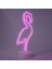Beyaz Flamingo Neon LED Dekoratif Aydınlatma, Şık ve Modern Tasarım ile Ortamınıza Renk Katar 1