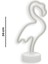 Beyaz Flamingo Neon LED Dekoratif Aydınlatma, Şık ve Modern Tasarım ile Ortamınıza Renk Katar 4