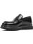 Erkek Siyah Açma Deri Loafer 3