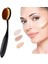 Pürüzsüz Ten İçin Oval Makyaj Fırçası - Kusursuz Fondöten ve Allık Uygulaması 1