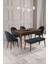 Calvin Barok 80X132 Açılabilir Mdf Masa Yemek Odası Takımı, Mutfak Takımı 4 Sandalye, 1 Bench 1