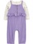 Little Layette Kız Bebek Mor Salopet Set 1