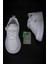 Beyaz Ultra Hafif Düz Unisex Çocuk Sneaker 5