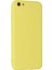 iPhone 6 Plus Kılıf Nano Içi Kadife Silikon - Sarı 3