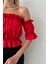 Madonna Yaka Kadın Bluz – Lastik Detaylı Rahat Kesim 7