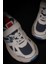 Krem Kalın Kaymaz Taban Hafif Çocuk Sneaker 5