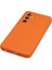 Samsung Galaxy A54 5g Kılıf Nano Içi Kadife Silikon - Turuncu 4
