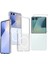 Samsung Galaxy Z Flip 7 Kılıf Kamera Korumalı M-safe Sert PC Zore Porto Kapak + Cam Ekran Koruyucu 1