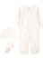 Kız Bebek Ekru Tulumlu Set 1