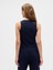 Kadın Lacivert Pointelle Halter Yaka Atlet 4
