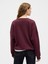 Kadın Bordo Oversized Gap Grafik Sweatshirt 4