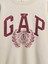Kadın Krem Oversized Gap Grafik Sweatshirt 3