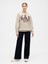 Kadın Krem Oversized Gap Grafik Sweatshirt 5