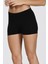 Kadın Siyah Taktel Dikişsiz Mini Şort Boxer 2008 3
