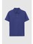 Slim Fit Mor Pike Dokulu T-Shirt 5