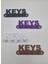 Keys Yazılı Kullanışlı Anahtarlık, 3D Baskı,kahverengi 2