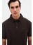 Ds Damat Regular Fit Kahverengi Pike Dokulu T-Shirt 4HC146551001M 2
