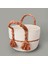 Living Urban Delight Dekoratif Sepet - Krem / Turuncu - 25X21 cm 1
