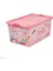 Plastik Tekerlekli Oyuncak Saklama Kutusu - Pembe - 40 Lt 3