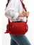 Suya Dayanıklı Kadın Çok Gözlü Kırmızı Omuz Çantası 1