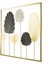 Deco Yelpaze Metal Tablo - Altın / Siyah - 45 cm 2