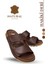 Hakiki Deri Erkek Terlik Doğal Deri Terlik C Kahve 4