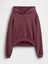 Kadın Bordo Gap Logo Vintagesoft Crop Fleece Sweatshirt 2