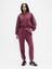 Kadın Bordo Gap Logo Vintagesoft Crop Fleece Sweatshirt 3