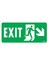 Exit Sağ Aşağı Uyarı Levhası 17,5X25 KOD:957 1