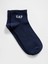 Kadın Lacivert Gap Logo Quarter Crew Çorap 1