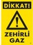Dikkat Zehirli Gaz Uyarı Levhası 25X35 KOD:797 1