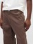 Erkek Kahverengi Relaxed Washwell Pantolon 3
